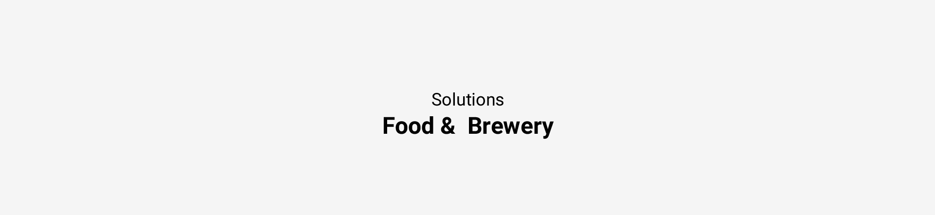 Food & Brewery 