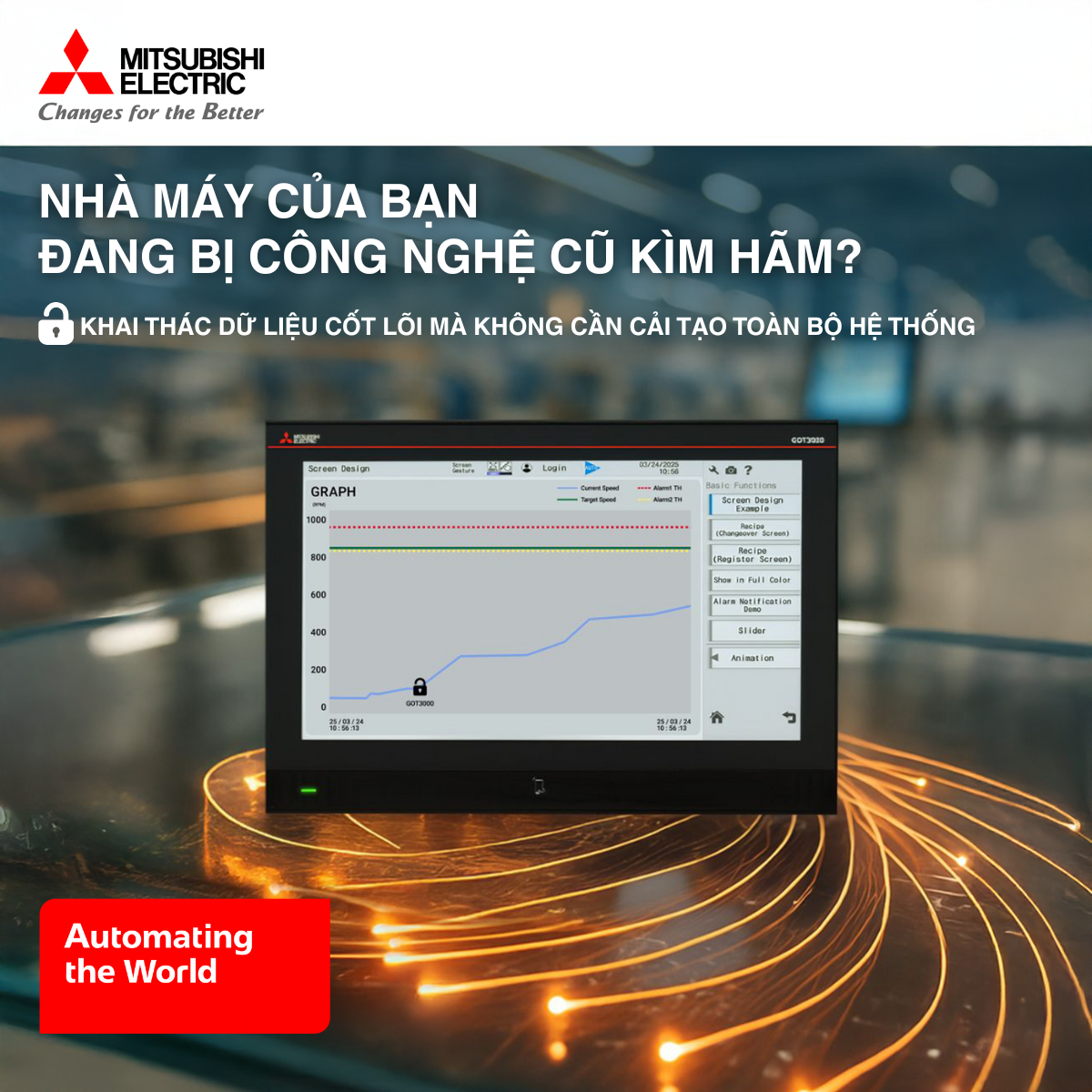 Màn hình hiển thị Công nghiệp – GOT | Dòng GOT3000